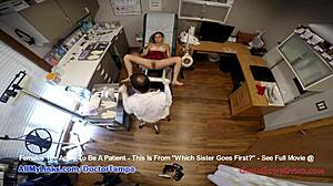 Asian step sisters share their first gyno exam with patient Ami Rogue